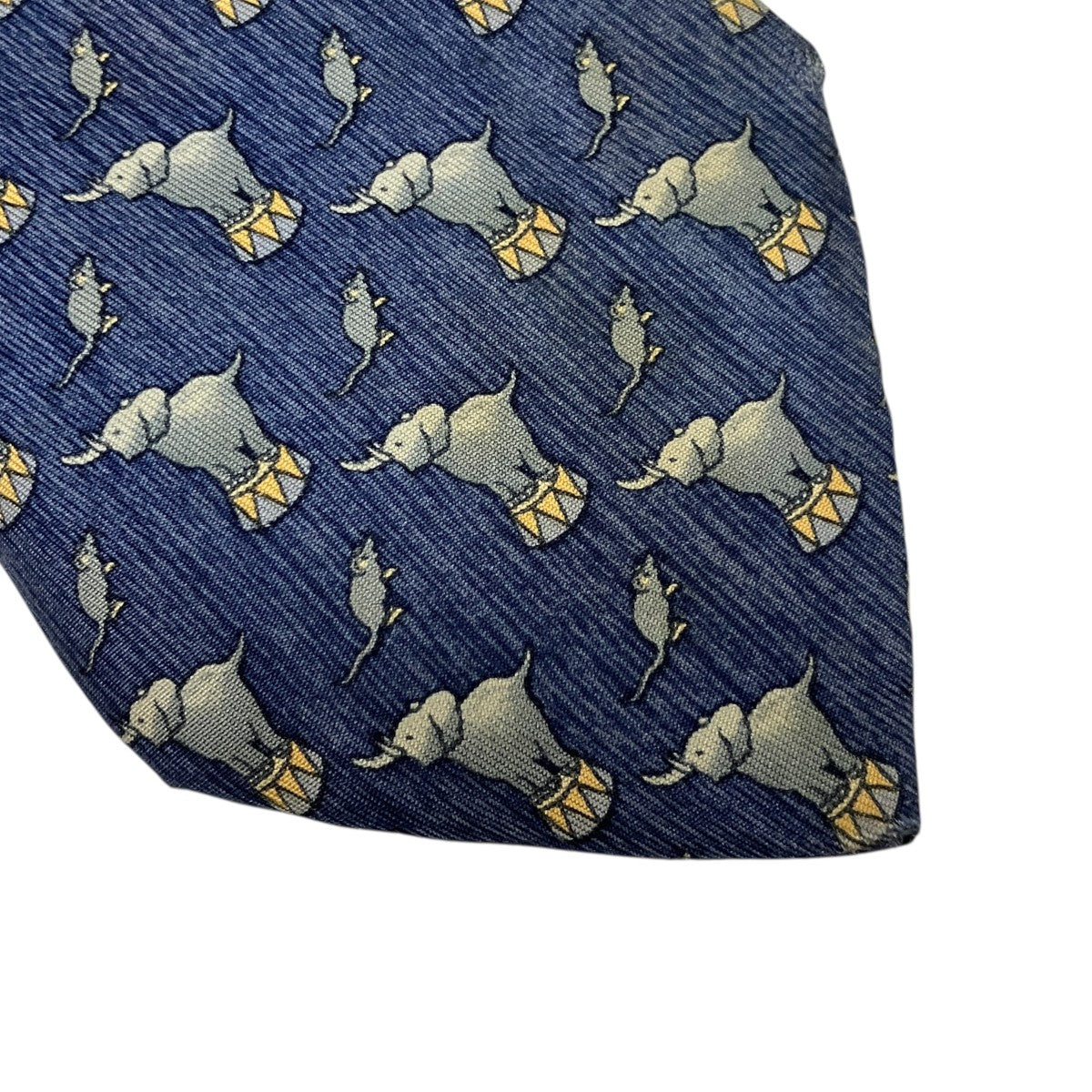 HERMES ゾウ柄シルクネクタイ 古着・中古-5枚目のアイテム画像
