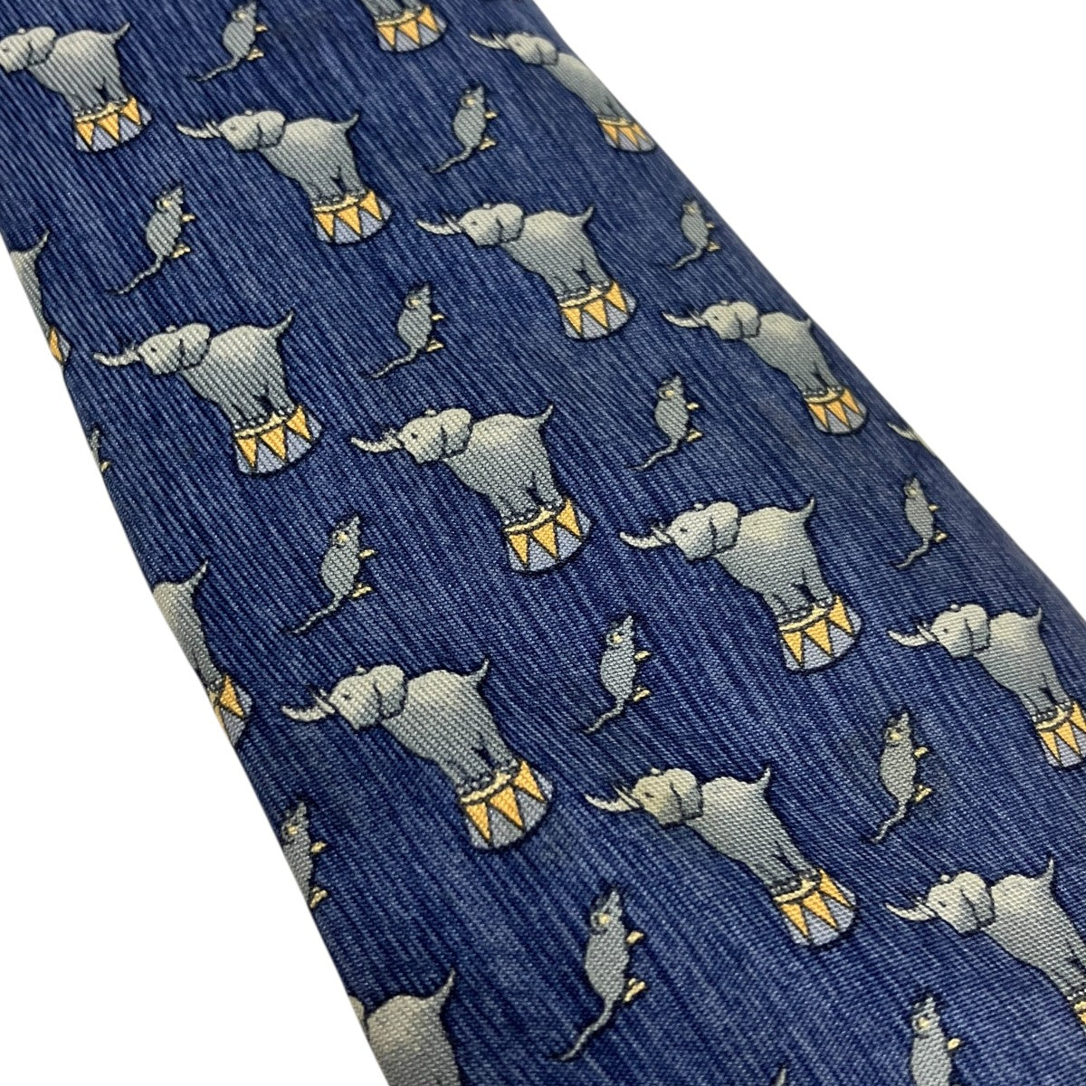 HERMES ゾウ柄シルクネクタイ 古着・中古-6枚目のアイテム画像
