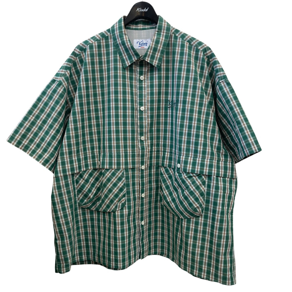 KEBOZ チェック半袖シャツ 古着・中古-1枚目のアイテム画像