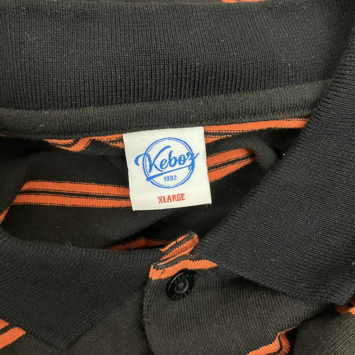 KEBOZ ボーダーポロシャツ 古着・中古-4枚目のアイテム画像