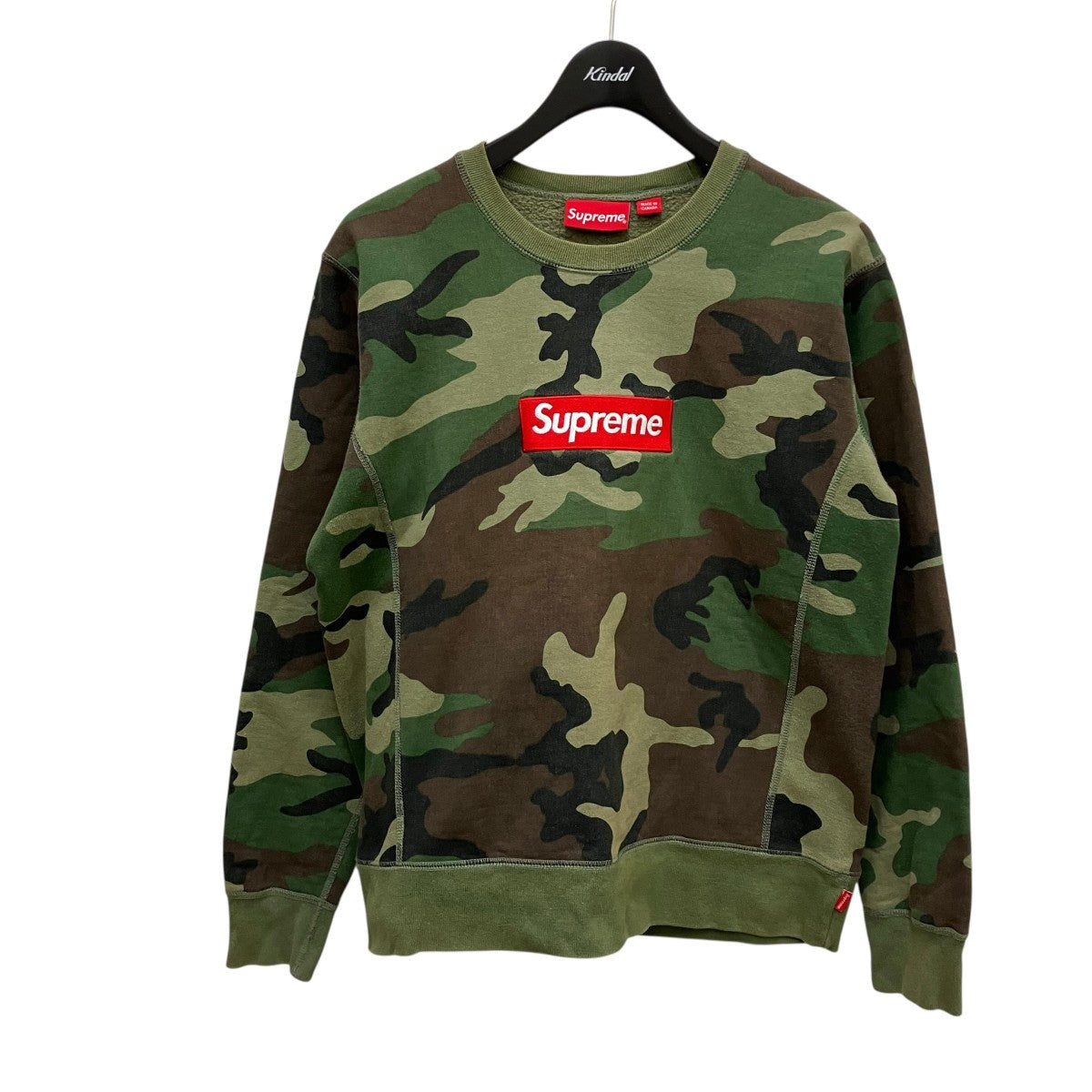 Supreme Box Logo Crewneck Camoカモフラージュ柄スウェット 古着・中古-1枚目のアイテム画像