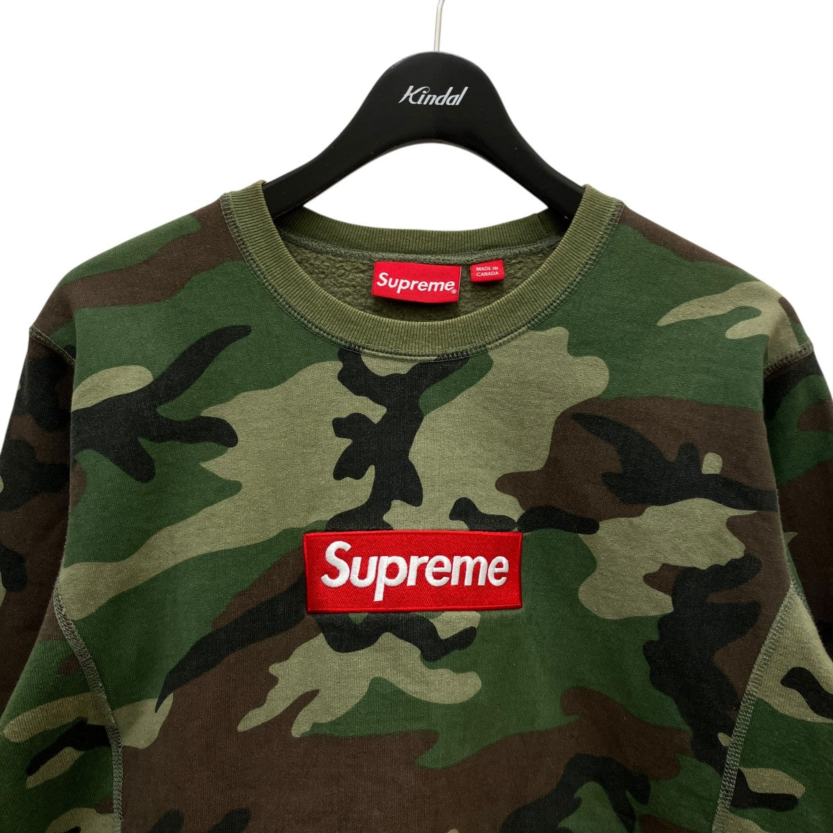 Supreme Box Logo Crewneck Camoカモフラージュ柄スウェット 古着・中古-2枚目のアイテム画像