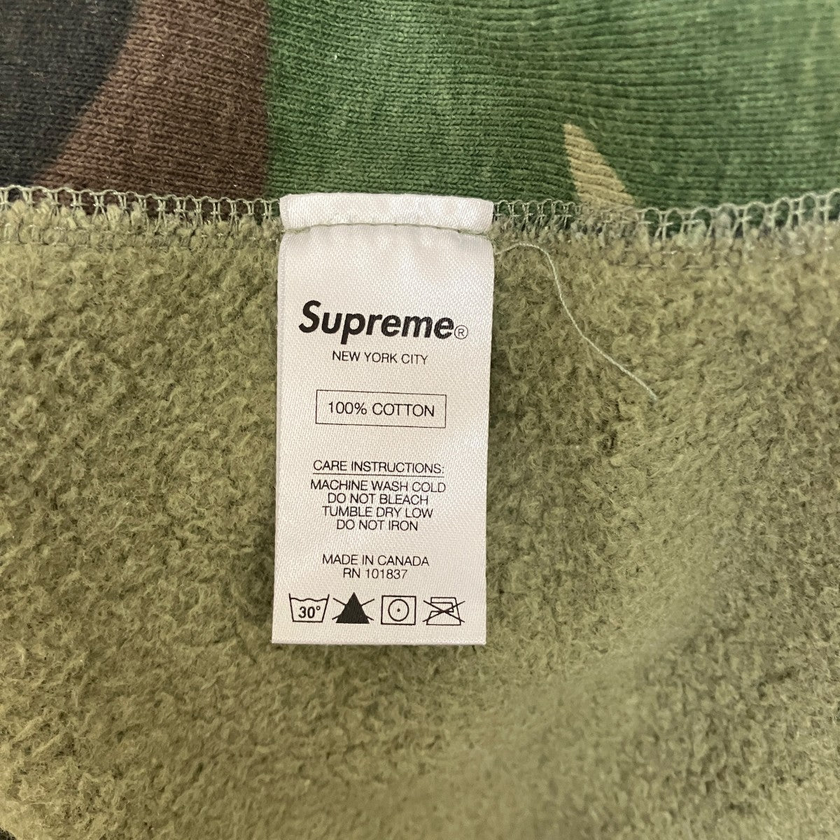 Supreme Box Logo Crewneck Camoカモフラージュ柄スウェット 古着・中古-7枚目のアイテム画像