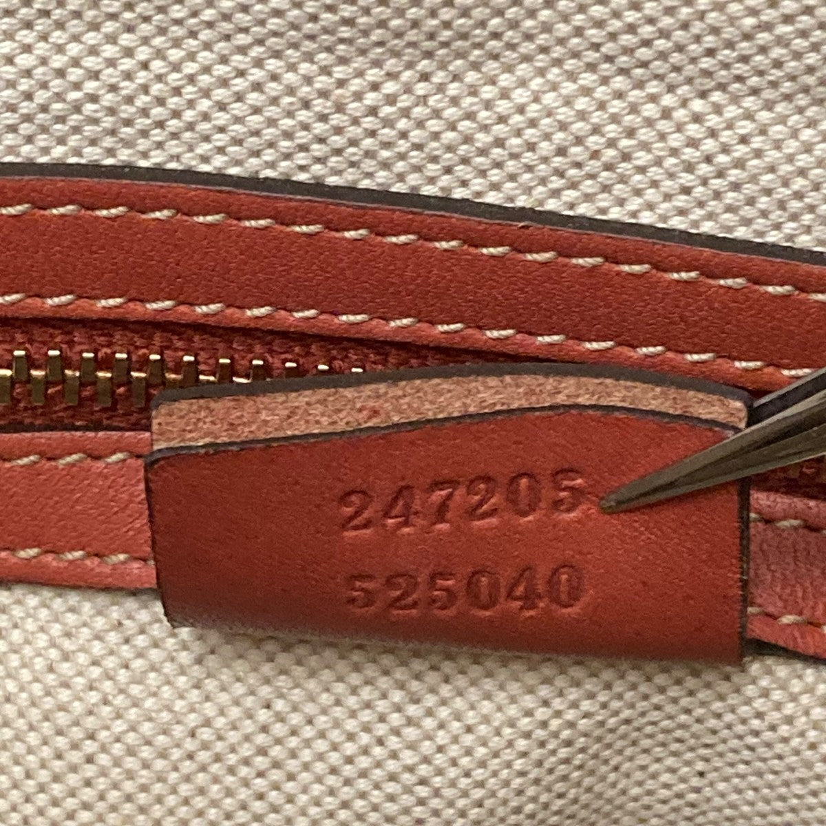 GUCCI GGキャンパス シェリーラインミニボストンバッグ247205 古着・中古-10枚目のアイテム画像