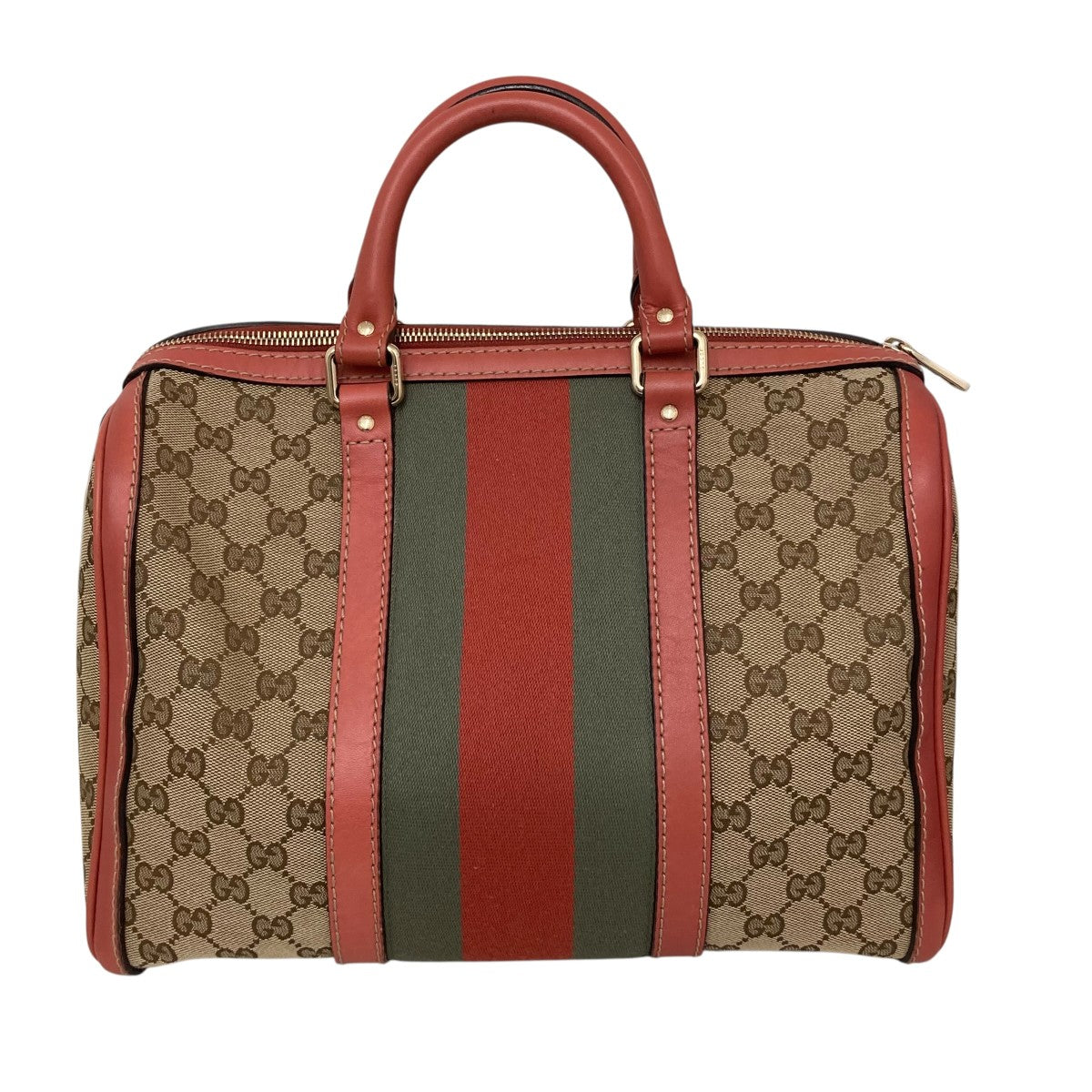 GUCCI GGキャンパス シェリーラインミニボストンバッグ247205 古着・中古-2枚目のアイテム画像