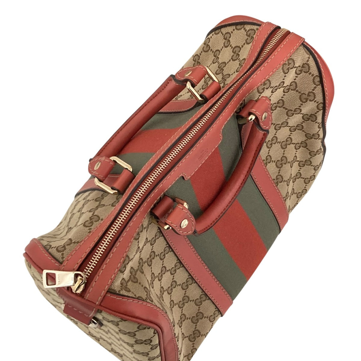 GUCCI GGキャンパス シェリーラインミニボストンバッグ247205 古着・中古-5枚目のアイテム画像
