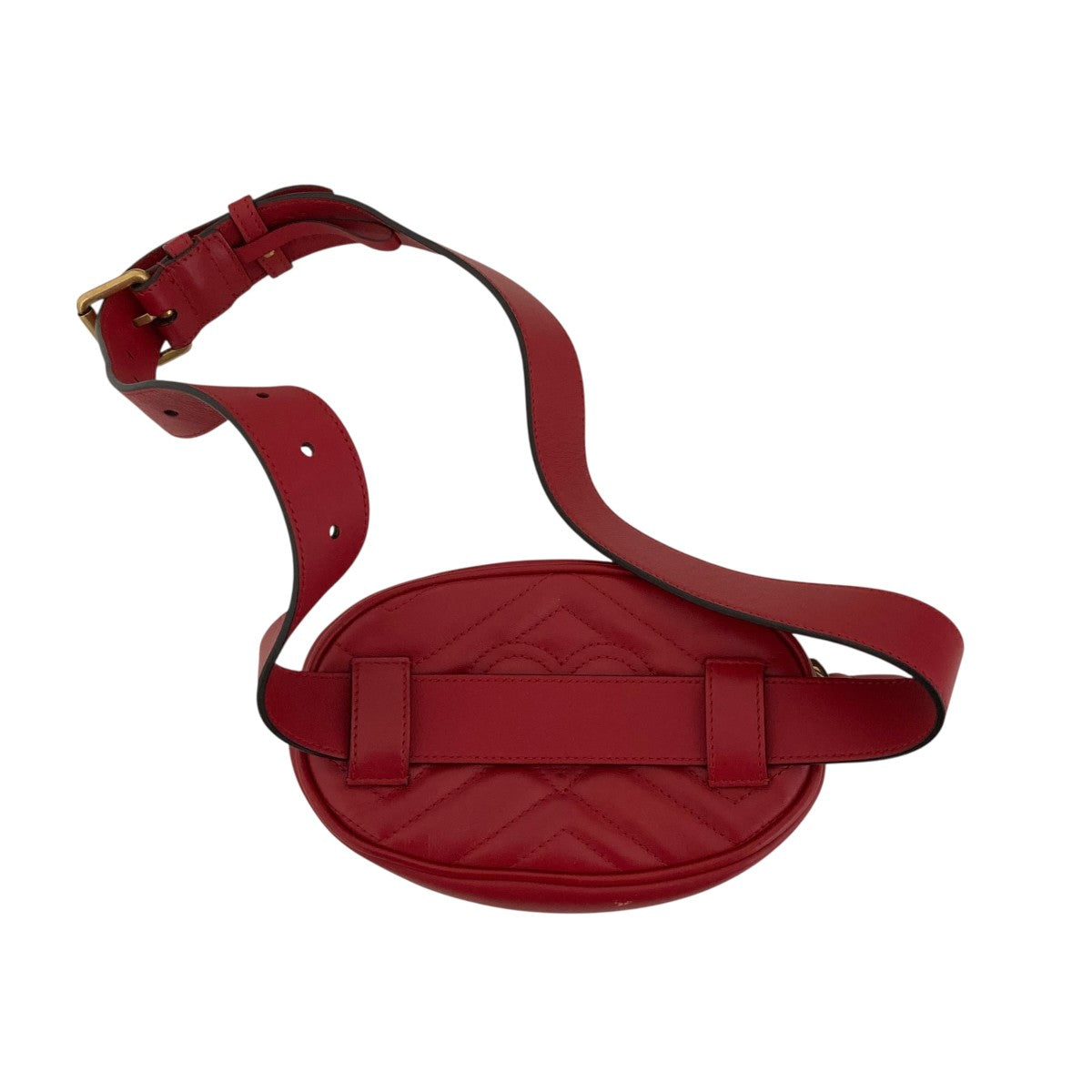 GUCCI GGマーモントキルティング ベルトバッグウエストバッグ476434 古着・中古-2枚目のアイテム画像