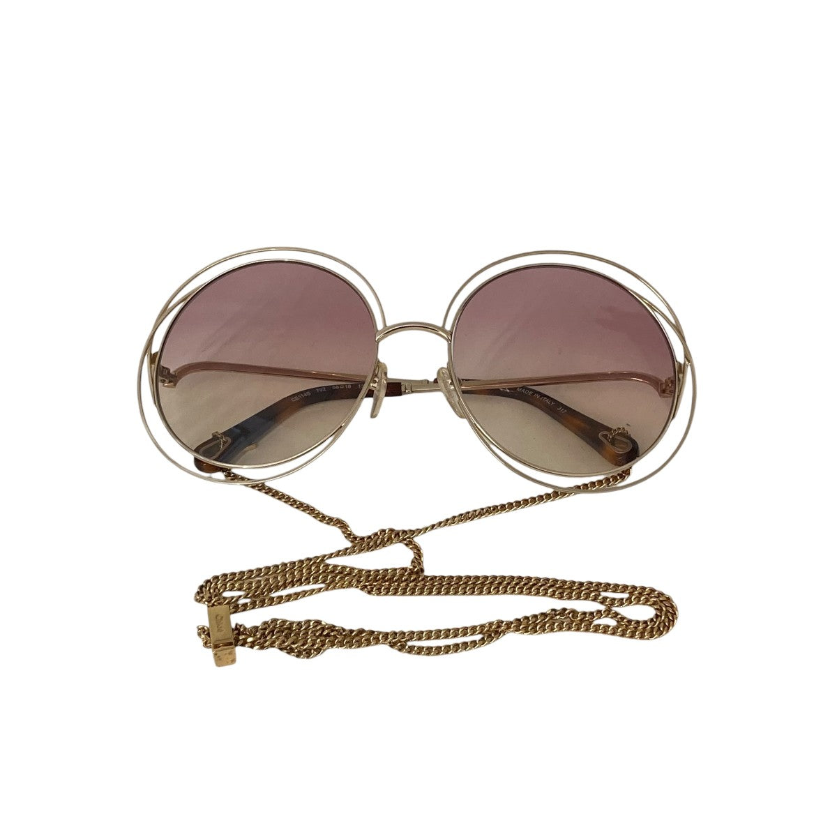 Chloe(クロエ) グラスコード付きサングラスCE114S CE114S ゴールド