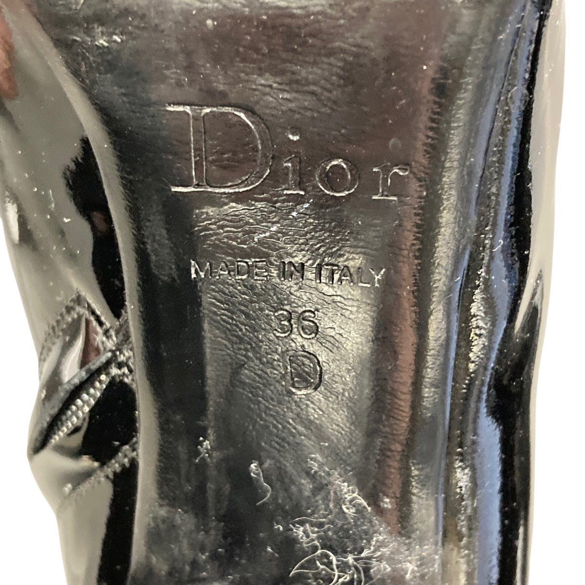 Christian Dior パテントヒールブーツ 古着・中古-6枚目のアイテム画像