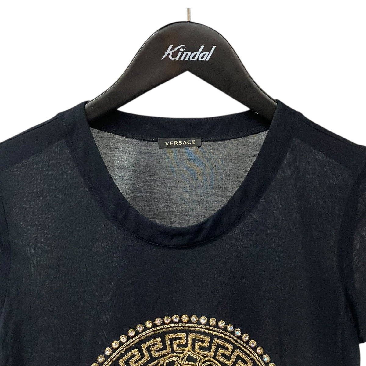 VERSACE ヴェルサーチ Tシャツ・カットソー S 黒 【古着】【中古】【送料無料】 VERSACE（ヴェルサーチェ） VERSACE Tシャツ・カットソー メンズ