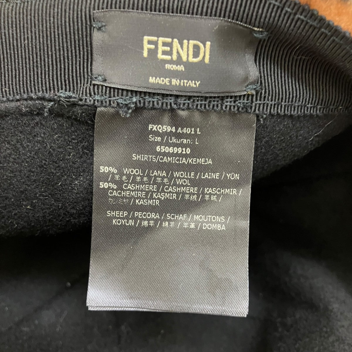 カシミヤ混キャップFENDI FXQ594