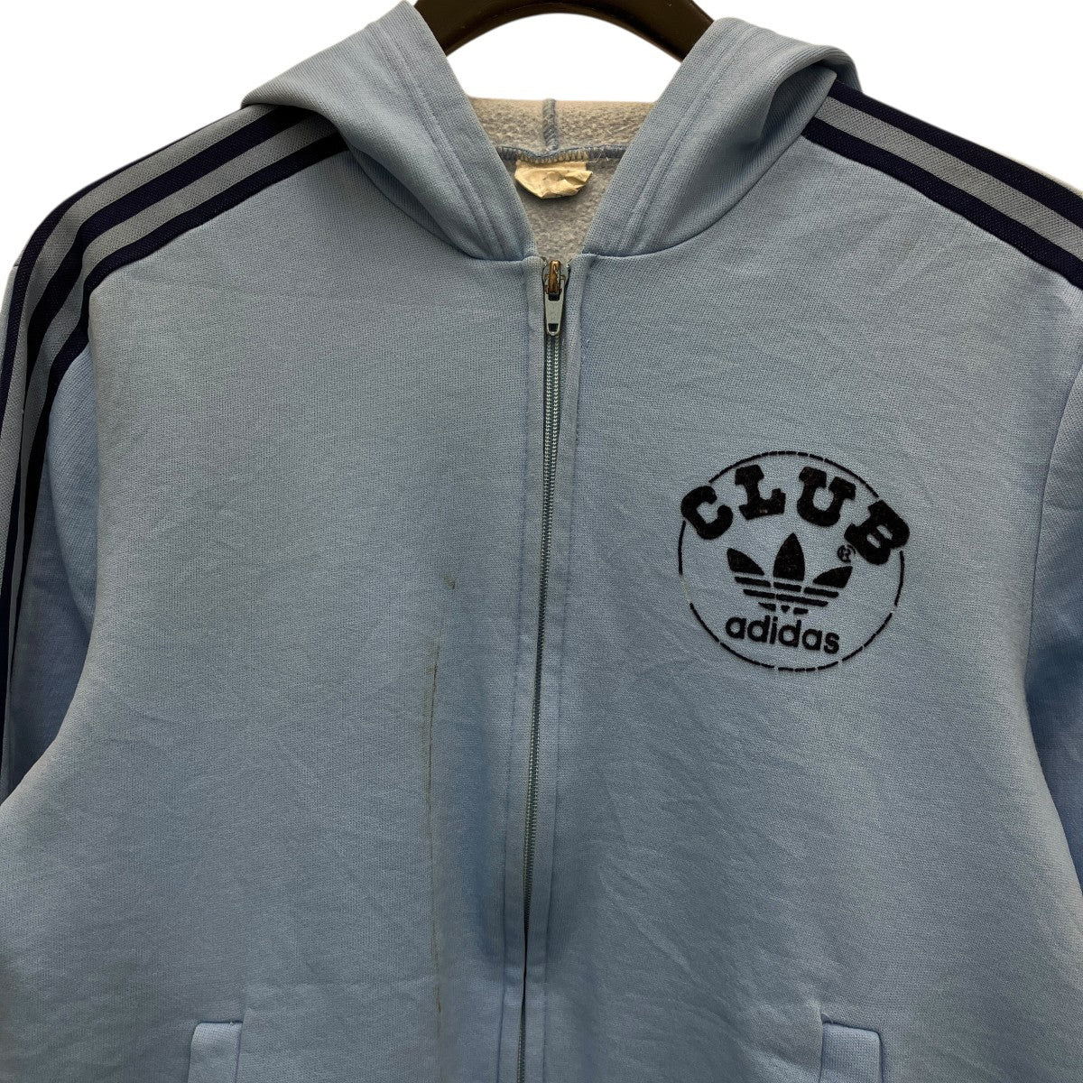 adidas(アディダス) 70'sジップアップパーカー ブルー｜【公式