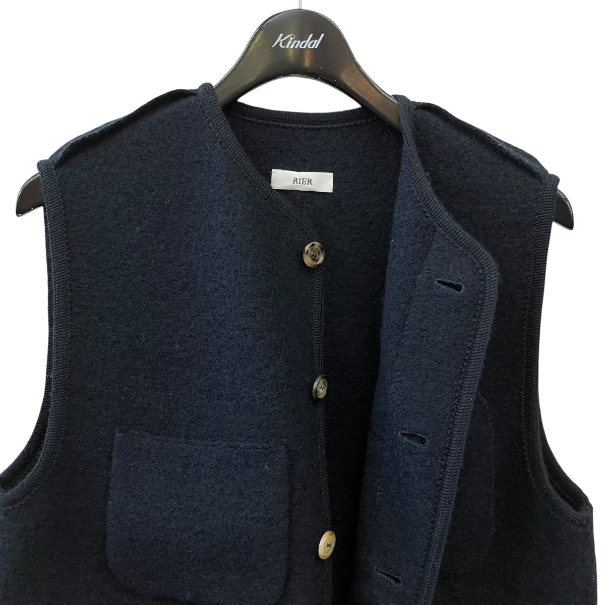 WALKER GILET UTILITY縮絨ニットベスト