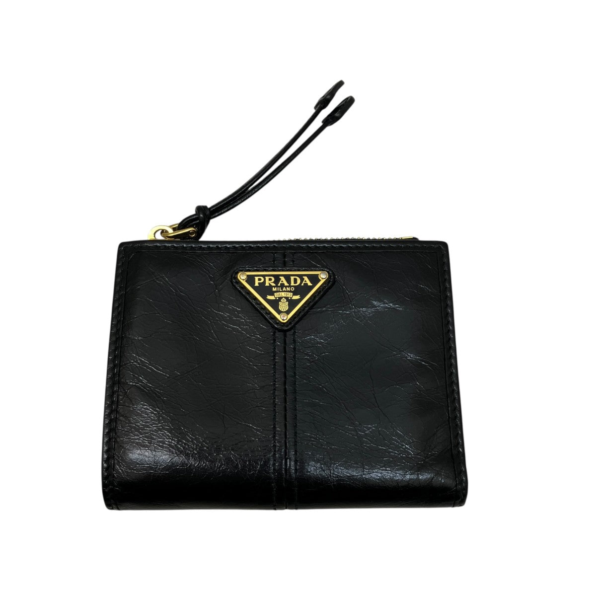 PRADA ソフトルックスレザー2つ折り財布1ML050 古着・中古-1枚目のアイテム画像