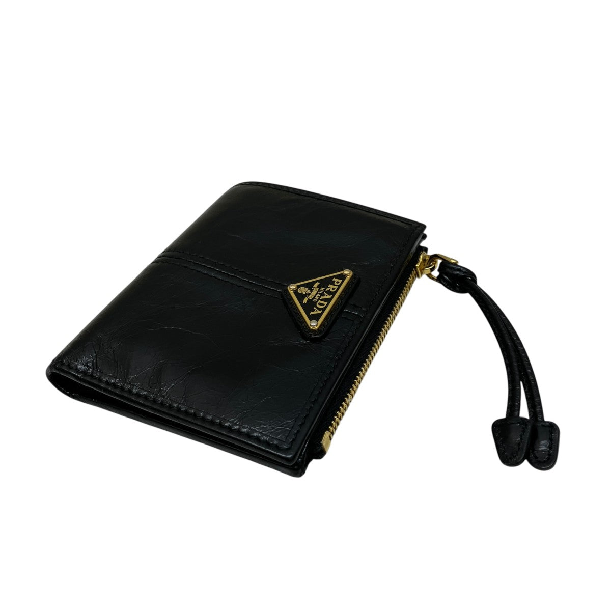 PRADA ソフトルックスレザー2つ折り財布1ML050 古着・中古-3枚目のアイテム画像