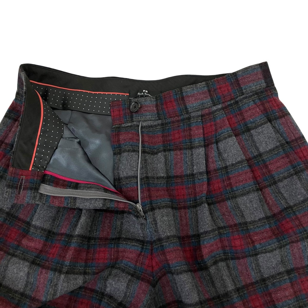 チェックパンツ