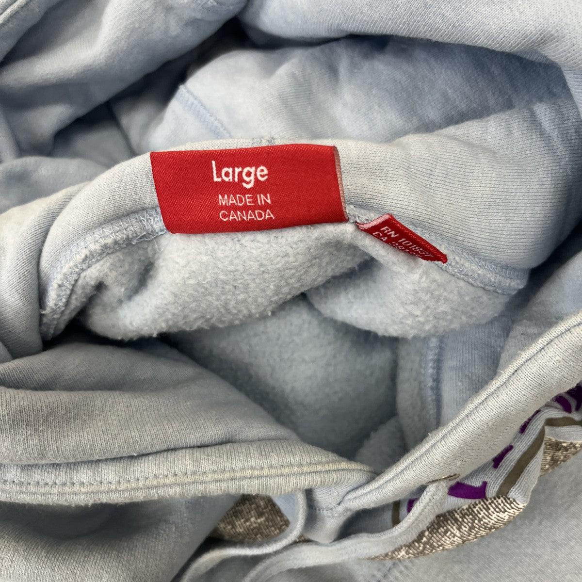 Supreme 19SSプルオーバーパーカー 古着・中古-5枚目のアイテム画像