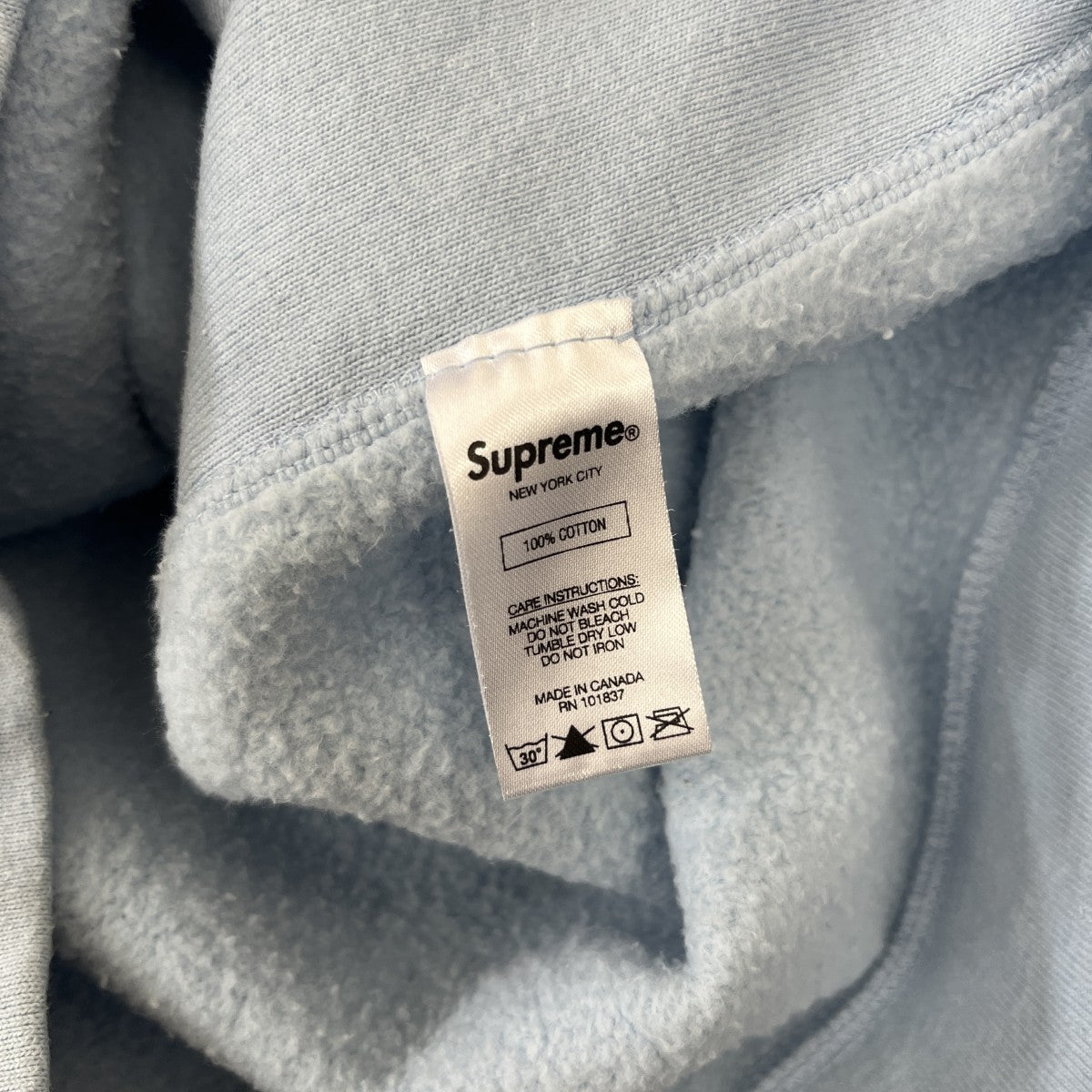 Supreme 19SSプルオーバーパーカー 古着・中古-6枚目のアイテム画像