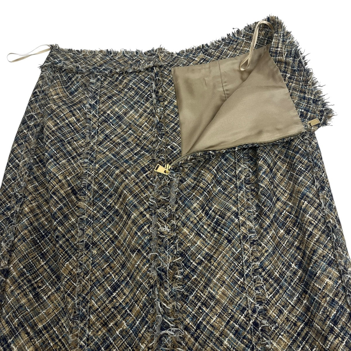 LOUIS VUITTON サマーツイードスカート 古着・中古-4枚目のアイテム画像