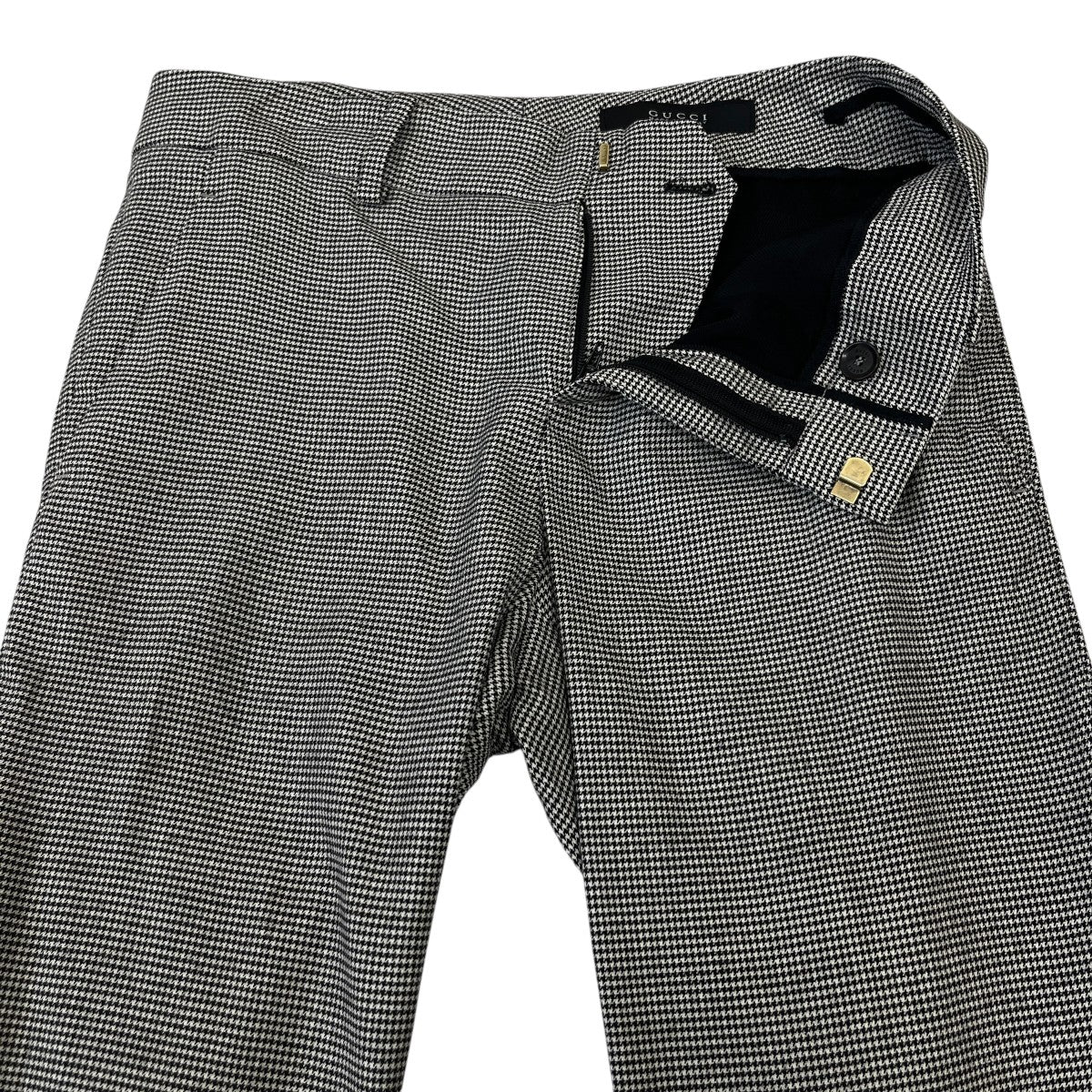 GUCCI ハウンドトゥーステーパードスラックス 古着・中古-3枚目のアイテム画像