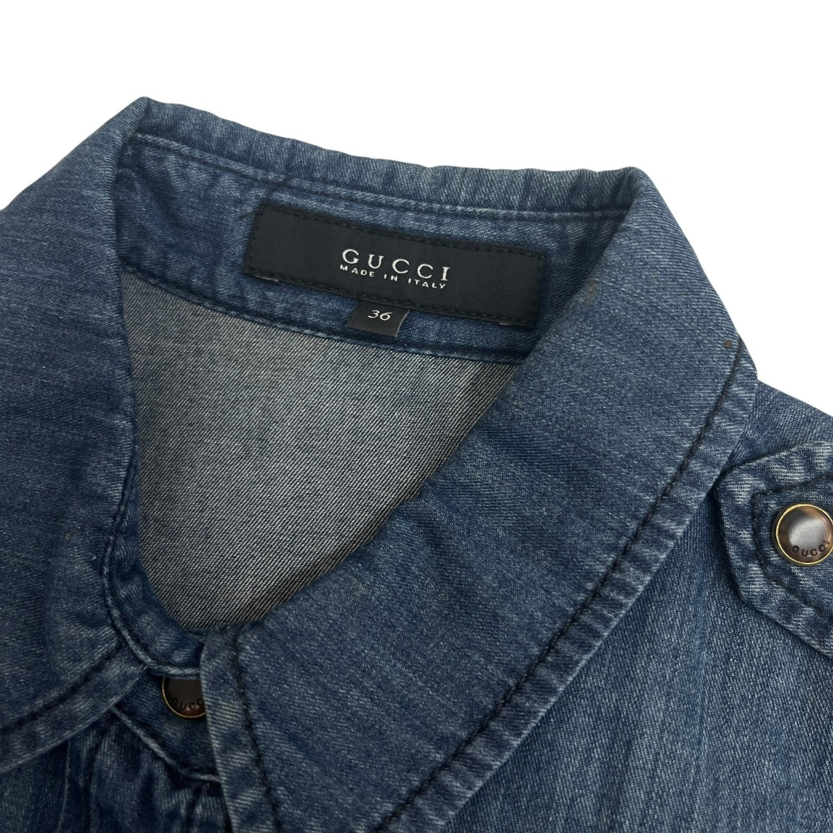 GUCCI 元々ベルト無しデニムワンピース297554 古着・中古-7枚目のアイテム画像