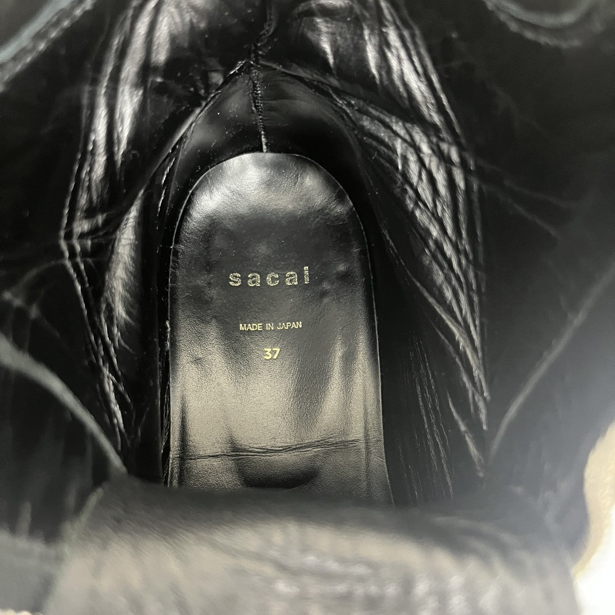 sacai フロントジップブーツ20-05249 古着・中古-7枚目のアイテム画像