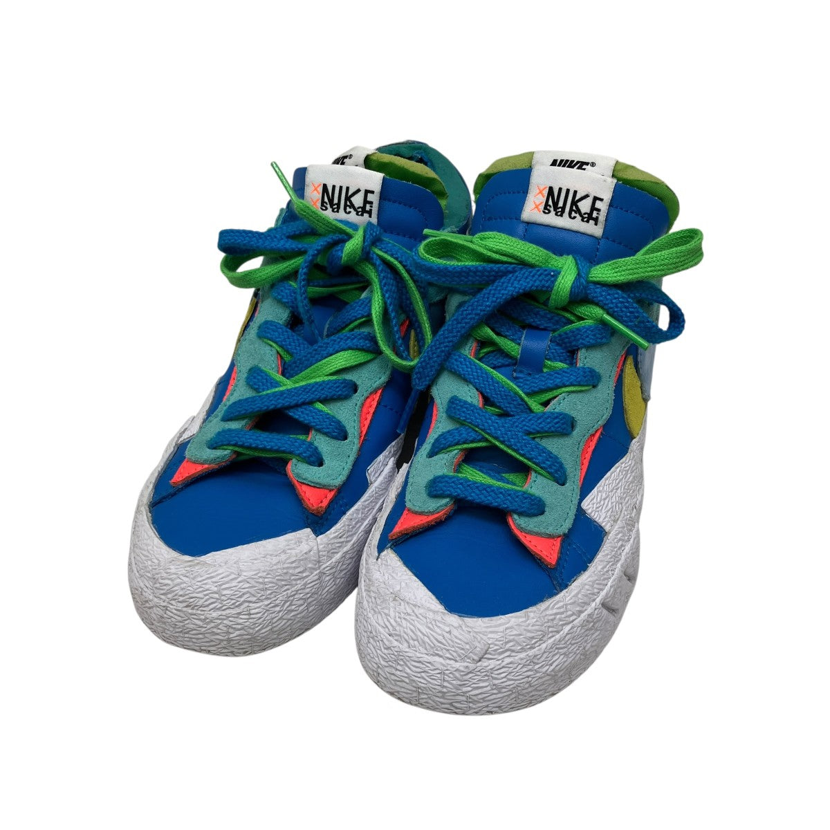 sacai×NIKE Blazer Low Neptune BlueスニーカーDM7901 400 古着・中古-1枚目のアイテム画像