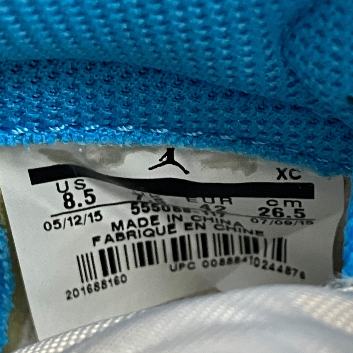 NIKE Air Jordan 1 Retro High UNCハイカットスニーカー555088-117 古着・中古-7枚目のアイテム画像