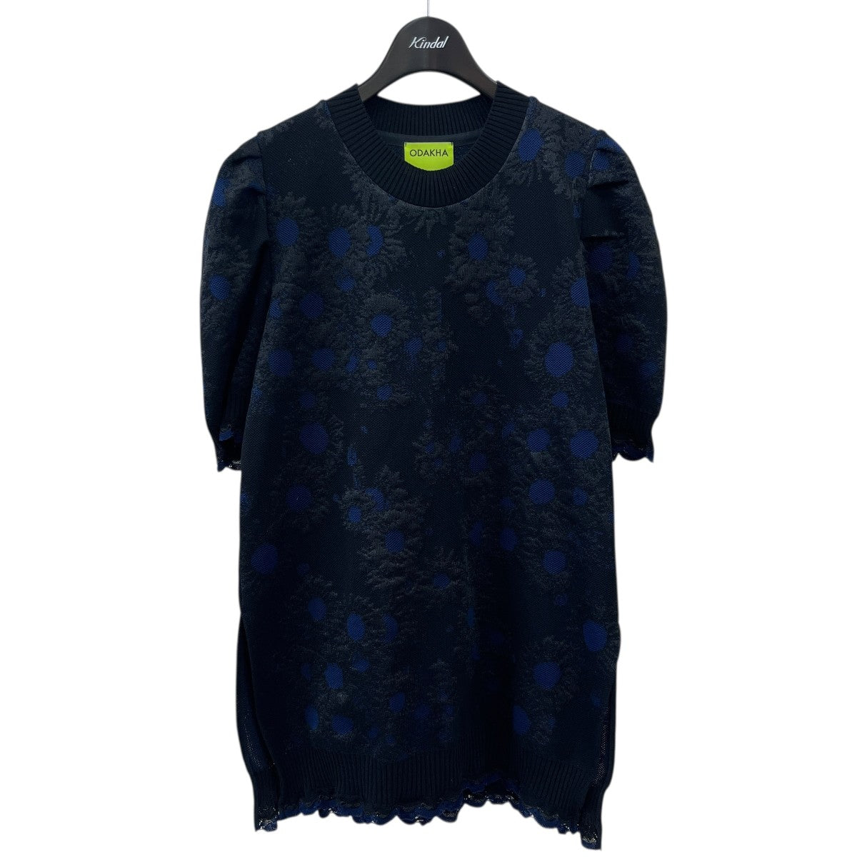 ジャガード半袖ニットOH24SS-KN12