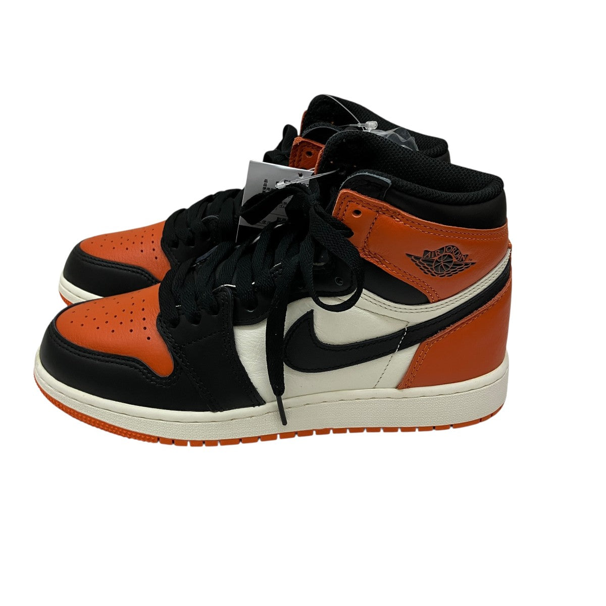 AIR JORDAN 1 RETRO HIGH OG GS BLACK BLACK-SAIL-STARFISHスニーカーFD1437-008