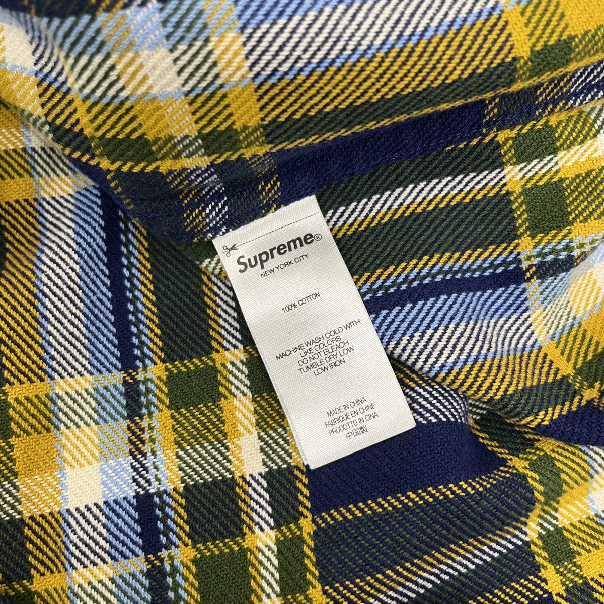 25SSOld English Plaid Flannel Shirtチェックネルシャツ