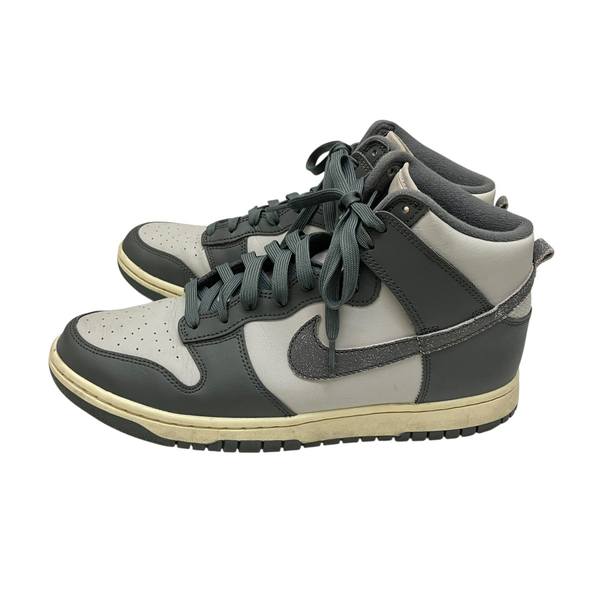 NIKE Dunk High Retro SE Vintage Light Bone and Tumbled GreyスニーカーDM0582-001 古着・中古-3枚目のアイテム画像