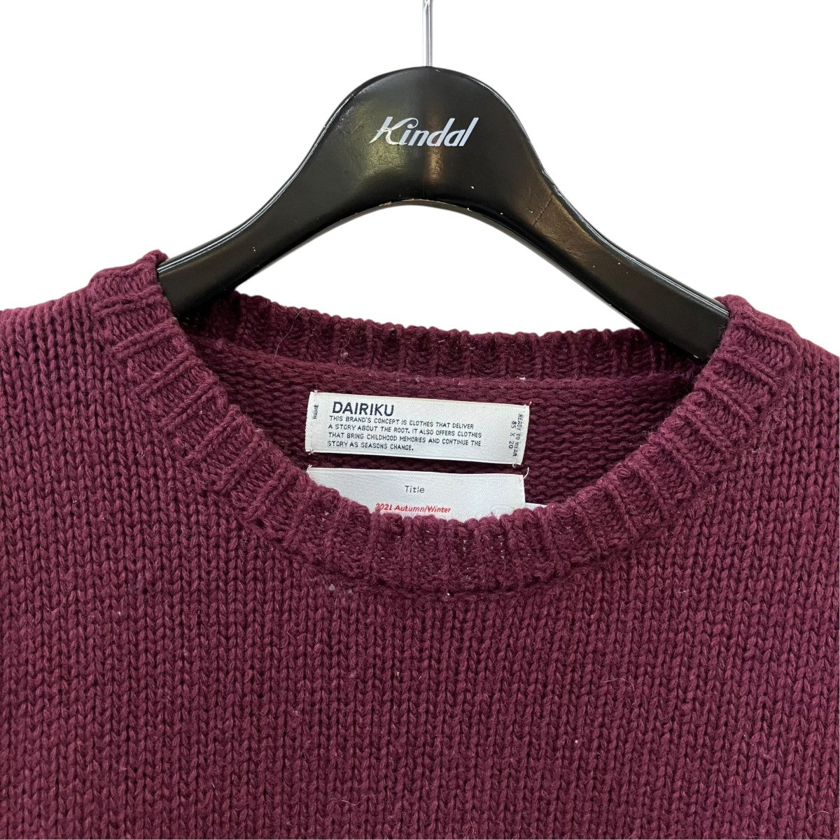 クルーネックニット21AW K-2