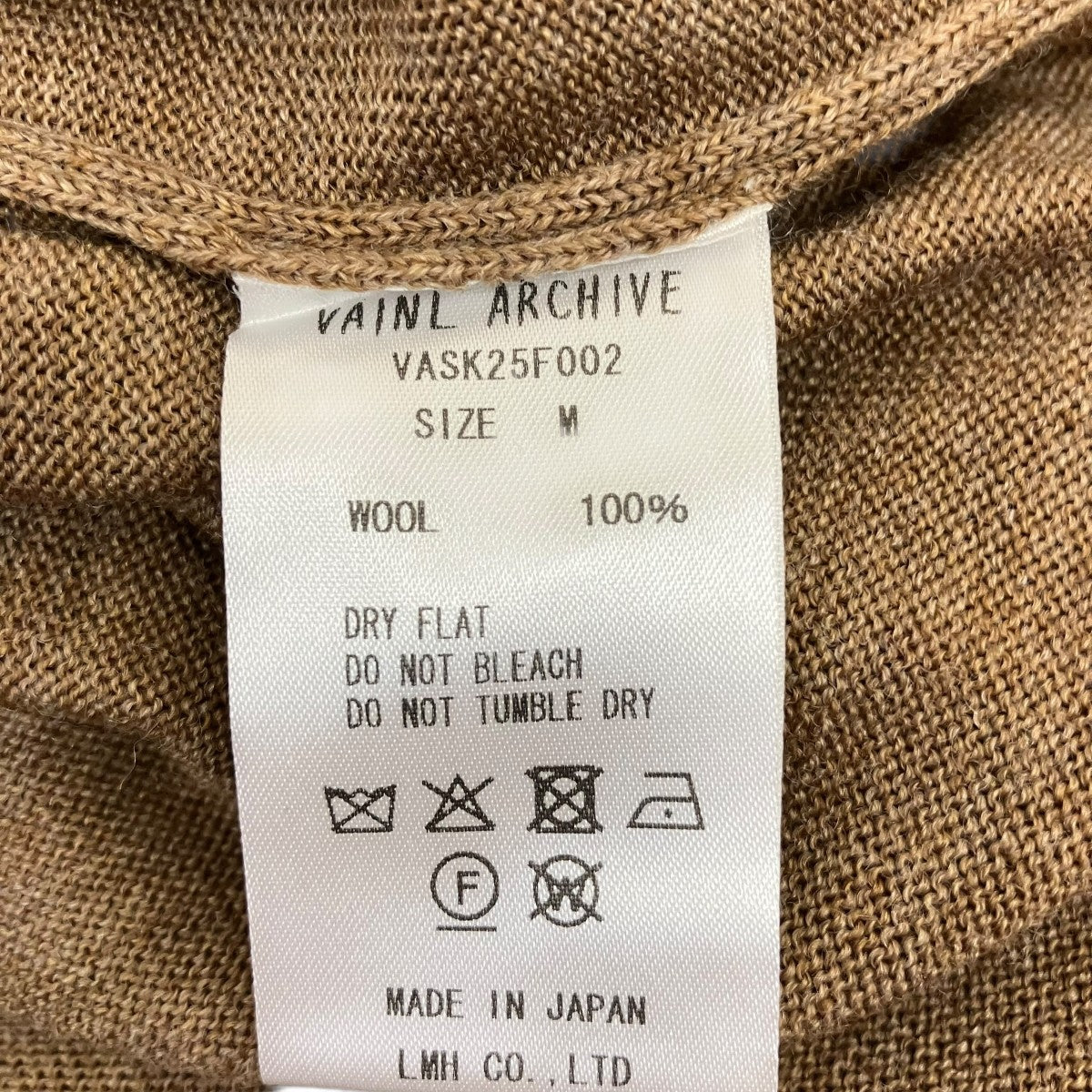 VAINL ARCHIVE 長袖ニットVASK25F002 古着・中古-5枚目のアイテム画像