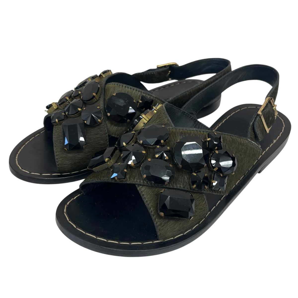 MARNI ビジューストラップサンダル 古着・中古-1枚目のアイテム画像