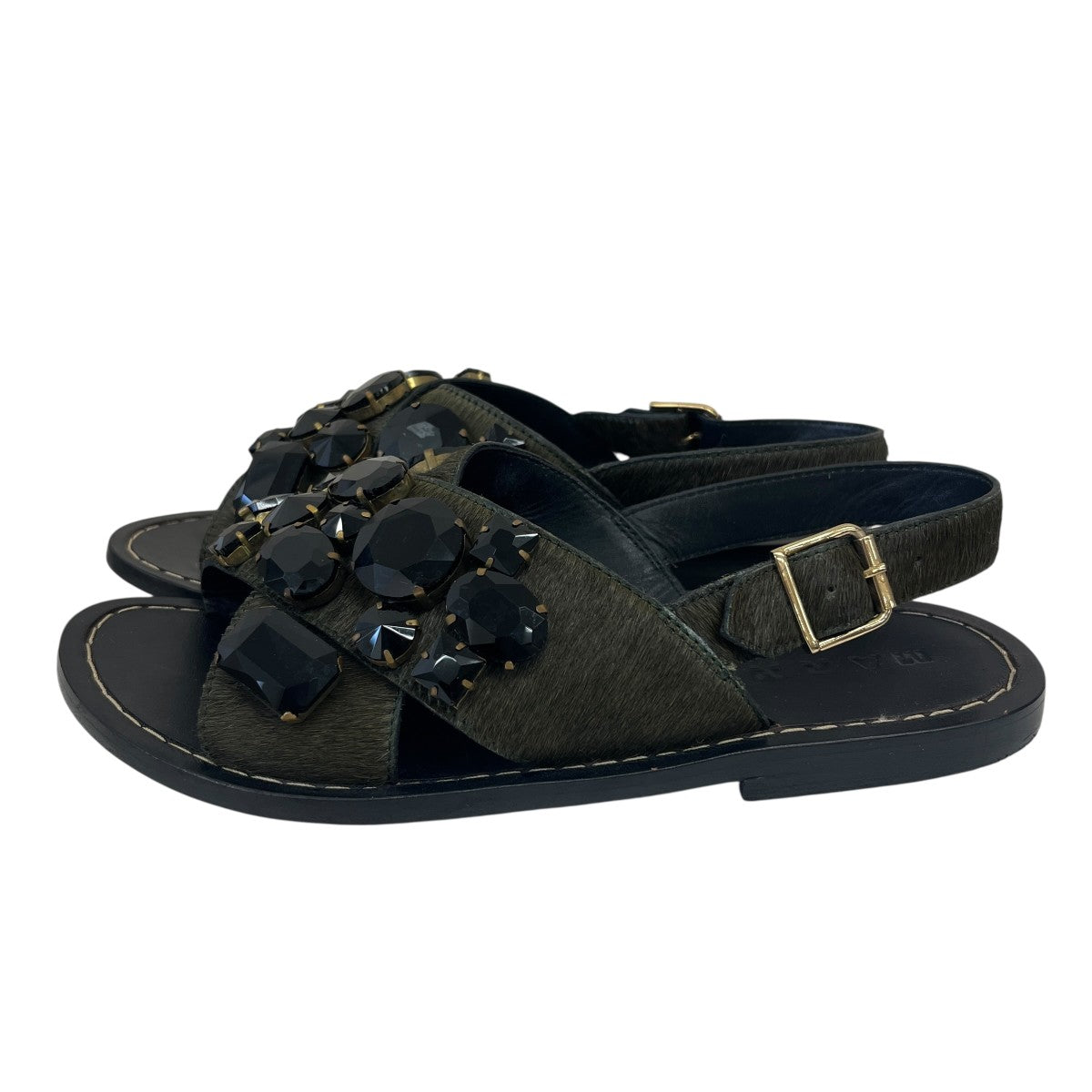 MARNI ビジューストラップサンダル 古着・中古-2枚目のアイテム画像