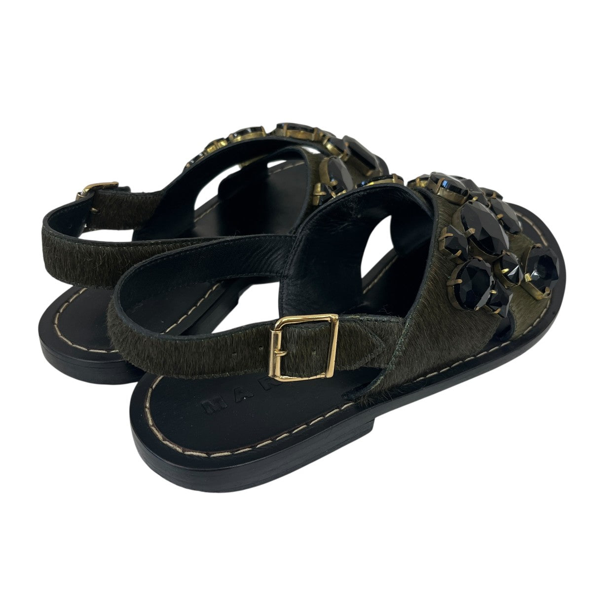 MARNI ビジューストラップサンダル 古着・中古-3枚目のアイテム画像