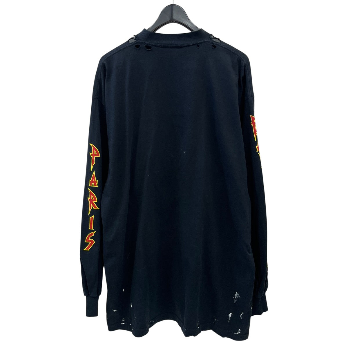 BALENCIAGA ダメージ加工長袖Tシャツ693949 古着・中古-2枚目のアイテム画像