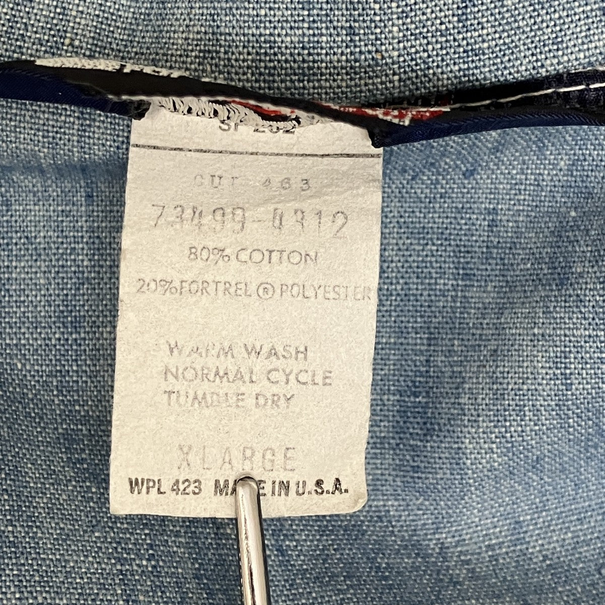 70s LEVI’S Stand-Collar Fade Blue Denimデニムジャケット73499-4312