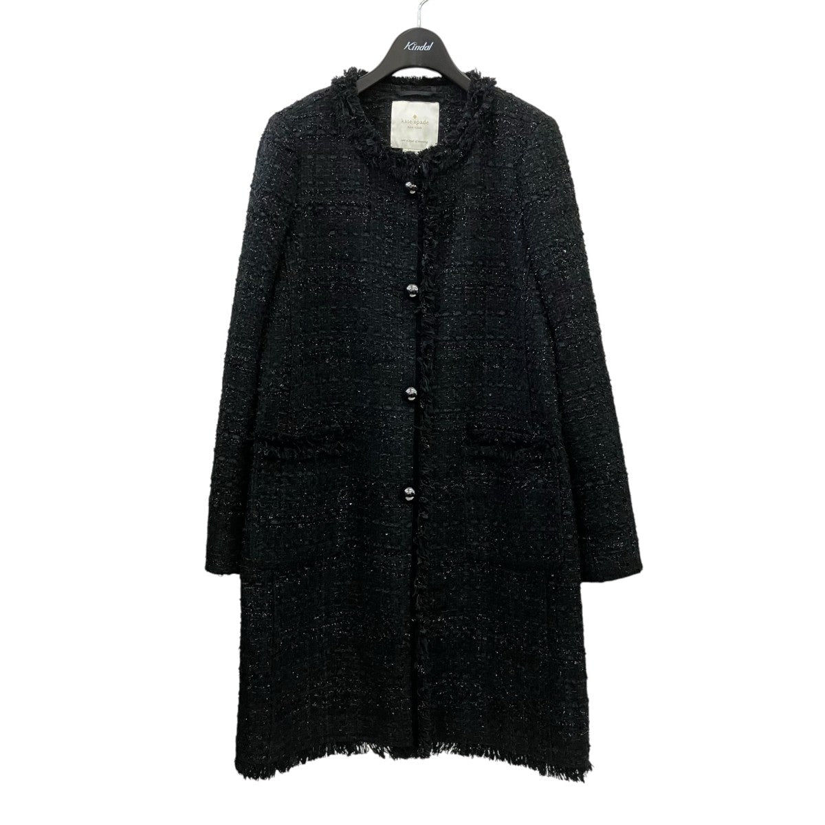 Kate Spade ファンシーツイードコートNJMUA201 古着・中古-1枚目のアイテム画像