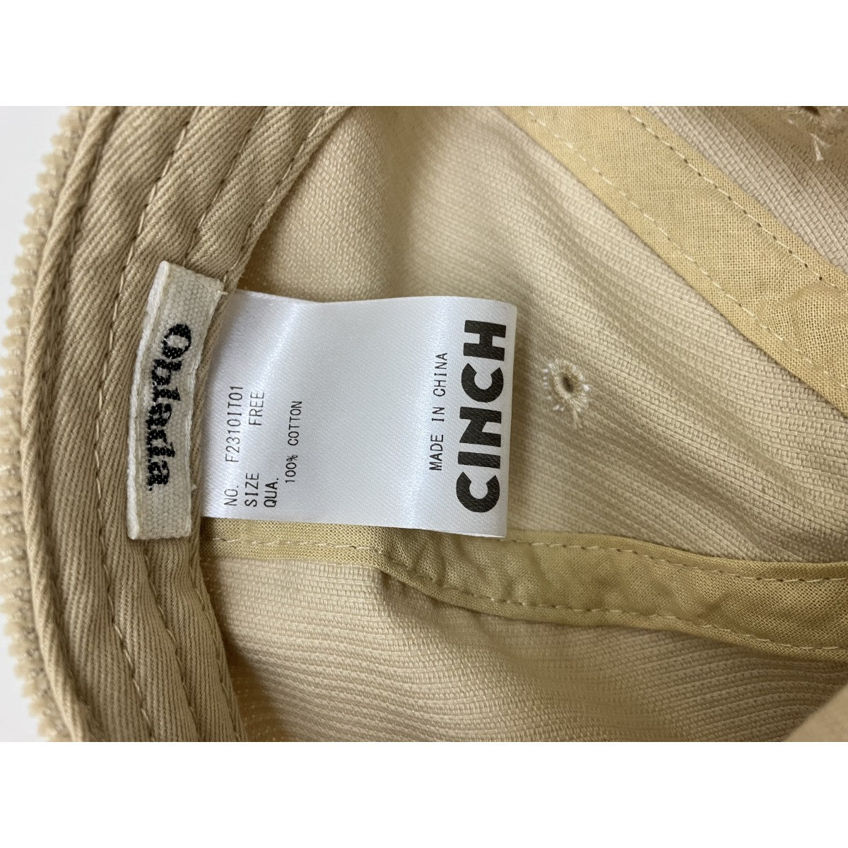 OBIADA×NEWHATTAN コーデュロイキャップF2310IT01 古着・中古-6枚目のアイテム画像