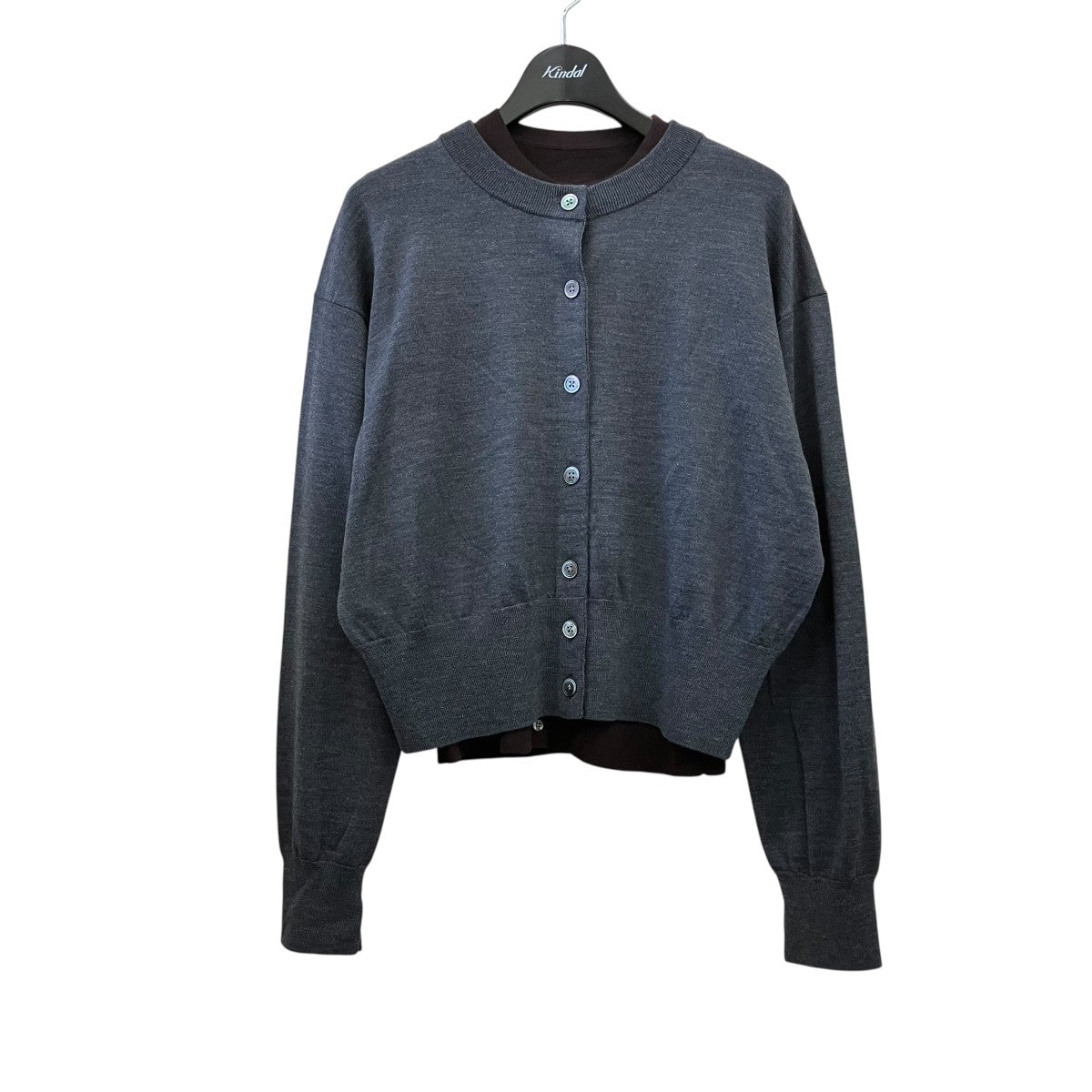 UNITED ARROWS ツイン クルーネック カーディガン1528-1-060398 古着・中古-1枚目のアイテム画像