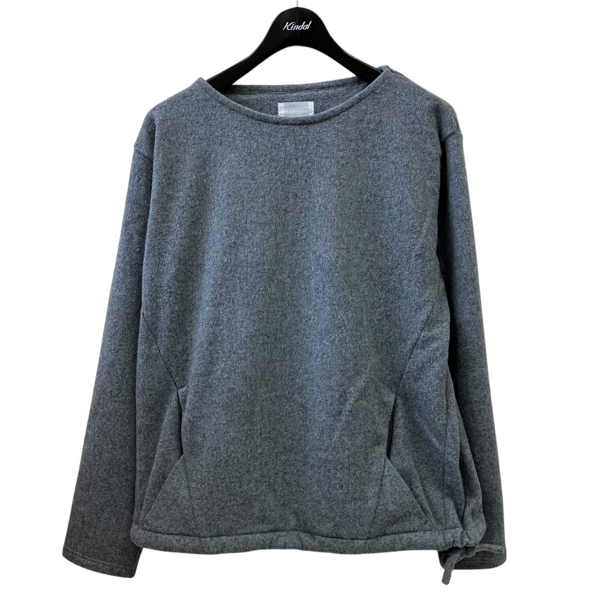 CREASE SWEAT SHIRTボートネックスウェット