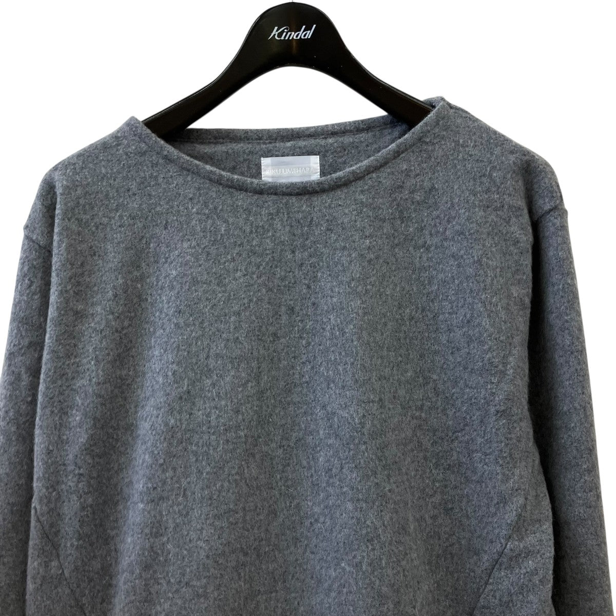 CREASE SWEAT SHIRTボートネックスウェット