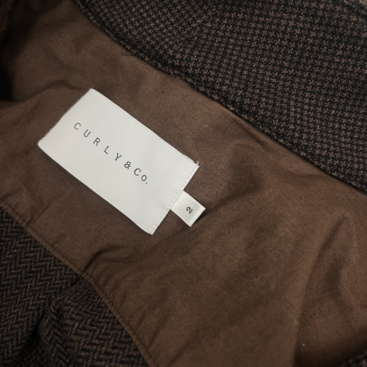CURLY＆Co． スタンドカラーシャツジャケット 古着・中古-6枚目のアイテム画像