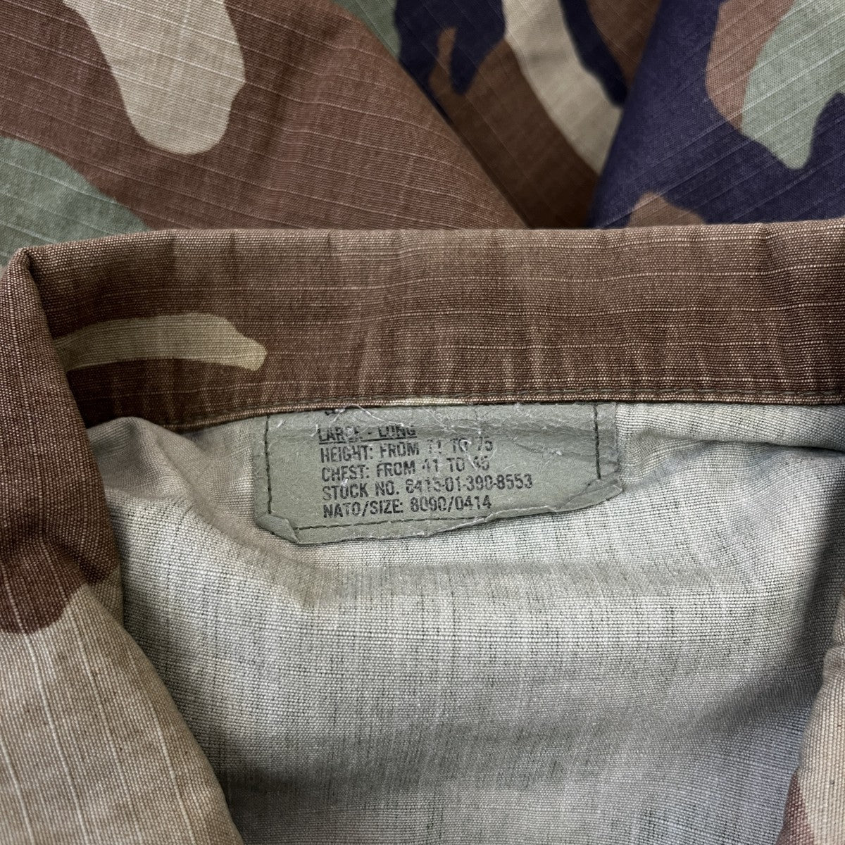 US ARMY シャツジャケット8415-01-390-8553 古着・中古-5枚目のアイテム画像