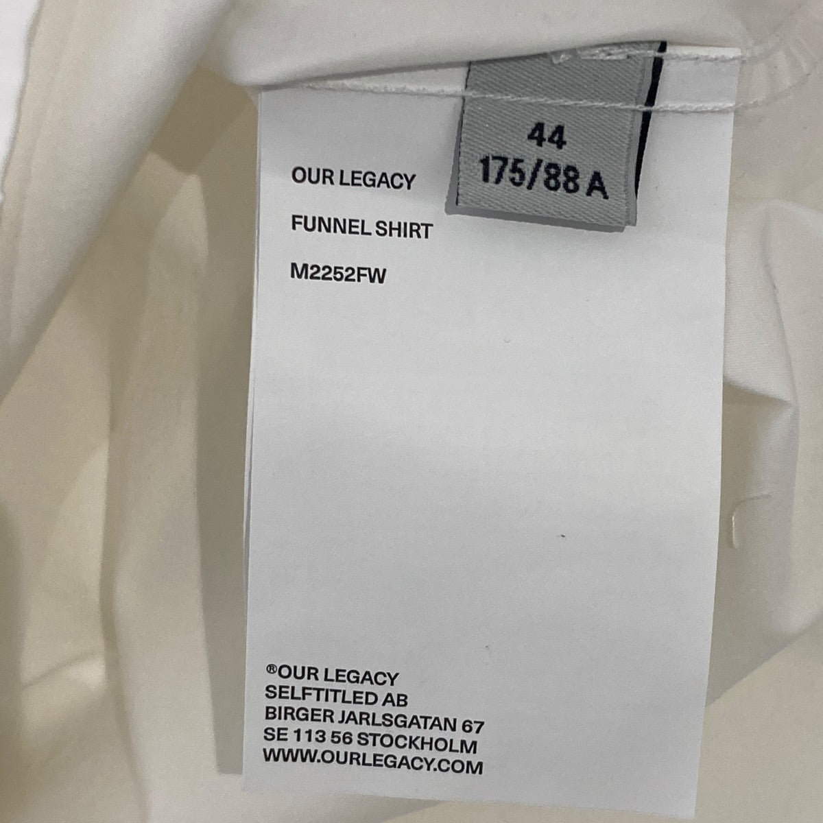 FUNNEL SHIRTファンネルシャツM2252FW