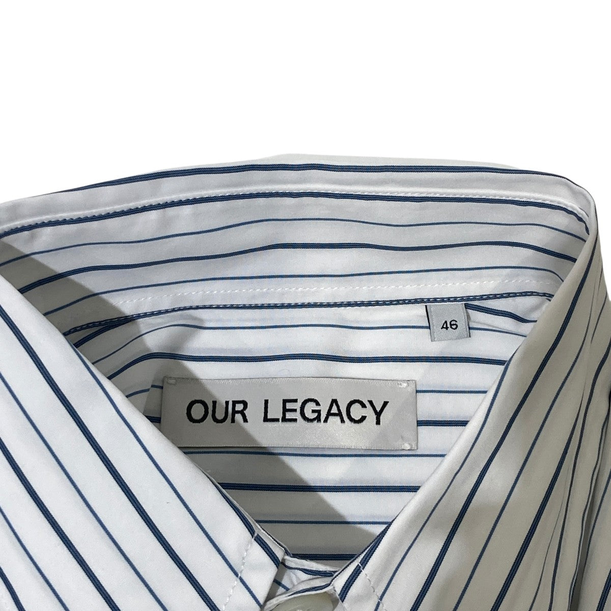 OUR LEGACY(アワーレガシー) POPOVER SHIRTストライプ長袖シャツ