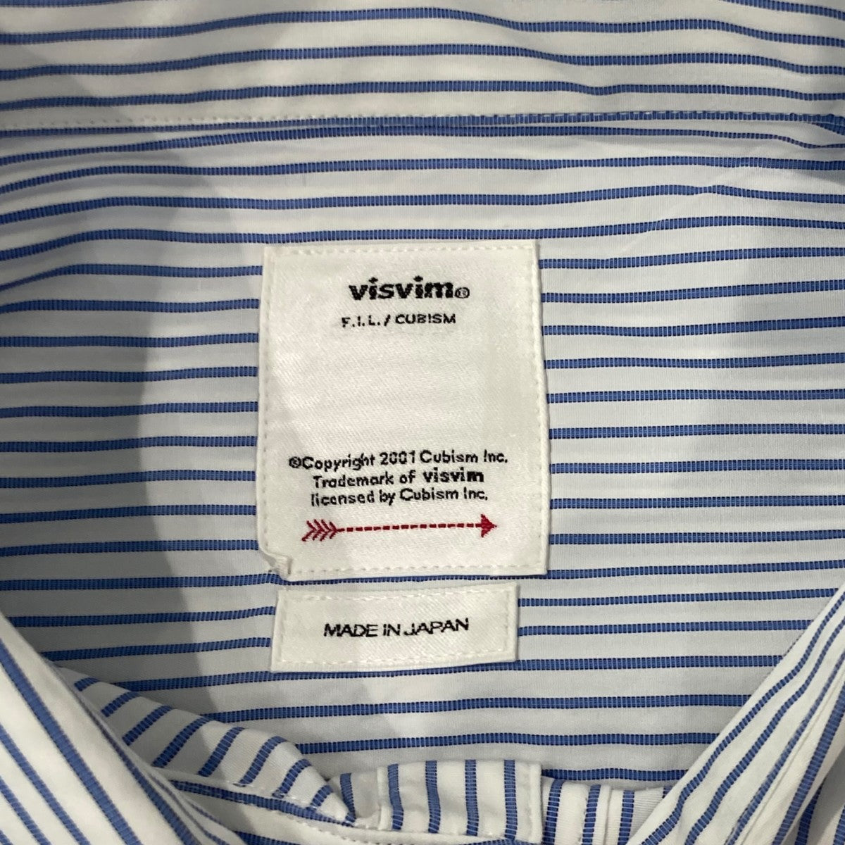 B．D． SHIRT L／Sストライプシャツ0124105011012