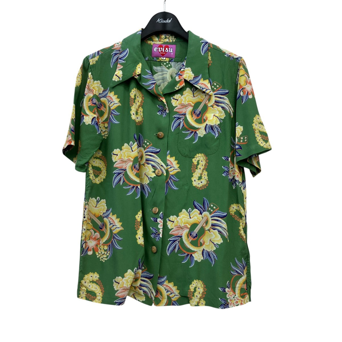 EVISU DONNA アロハシャツ 古着・中古-1枚目のアイテム画像